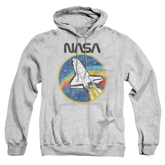 NASA : SHUTTLE ADULT PULL OVER HOODIE Athletic Heather 2X