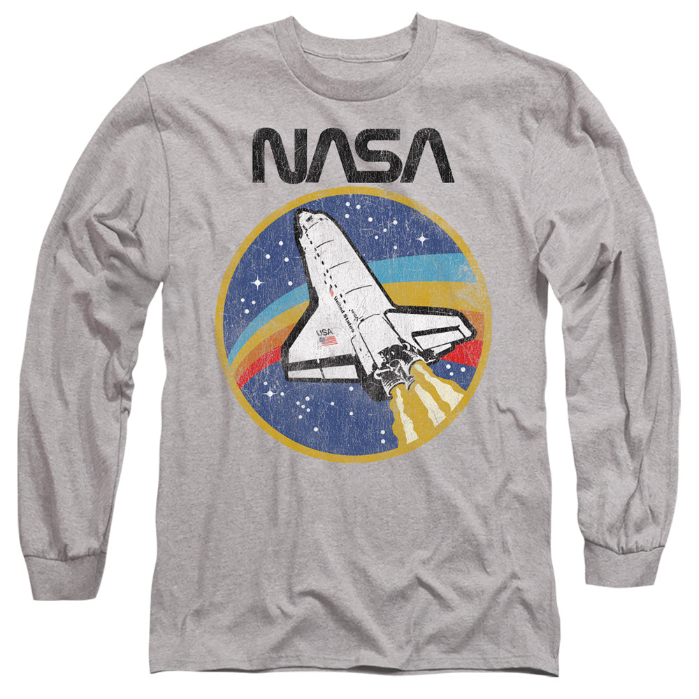 NASA : SHUTTLE L\S ADULT T SHIRT 18\1 Athletic Heather 2X