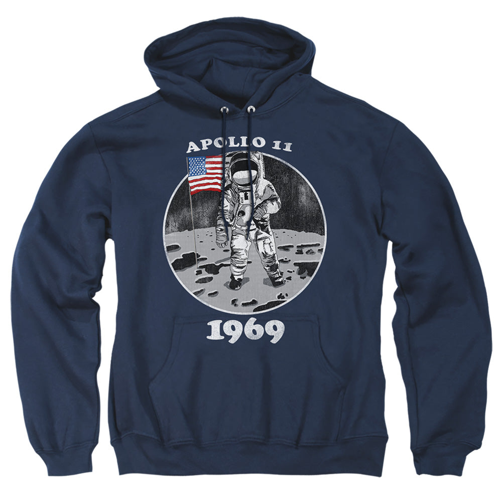 NASA : NOT FAKE ADULT PULL OVER HOODIE Navy 2X