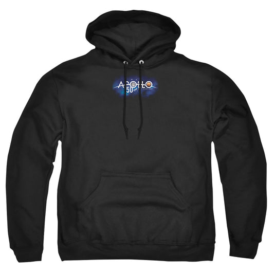 NASA : NEXT GIANT LEAP ADULT PULL OVER HOODIE Black 2X