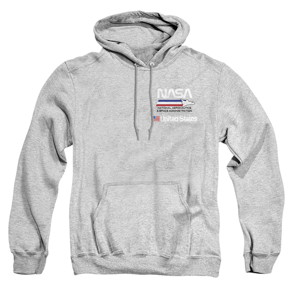 NASA : PLANE AERONAUTICS 2 ADULT PULL OVER HOODIE Athletic Heather LG