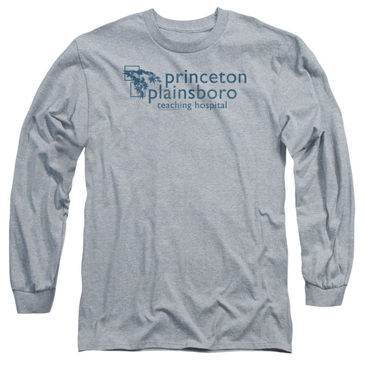 HOUSE : PRINCETON PLAINSBORO L\S ADULT T SHIRT 18\1 ATHLETIC HEATHER 2X