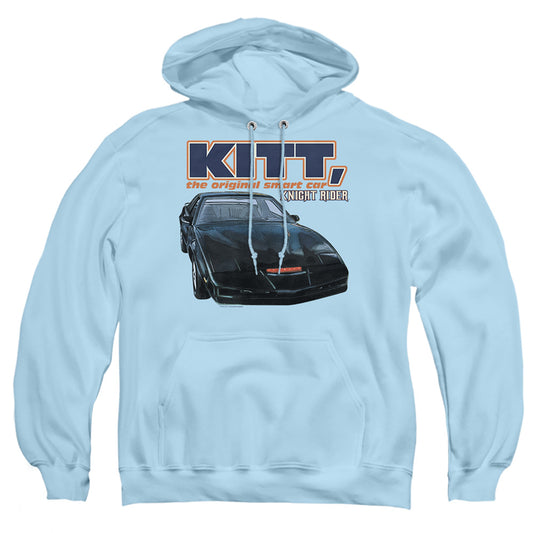 KNIGHT RIDER : ORIGINAL SMART CAR ADULT PULL OVER HOODIE LIGHT BLUE 2X