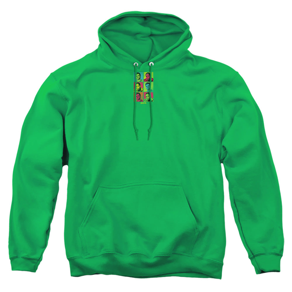 PSYCH : SQUARED ADULT PULL OVER HOODIE KELLY GREEN 2X