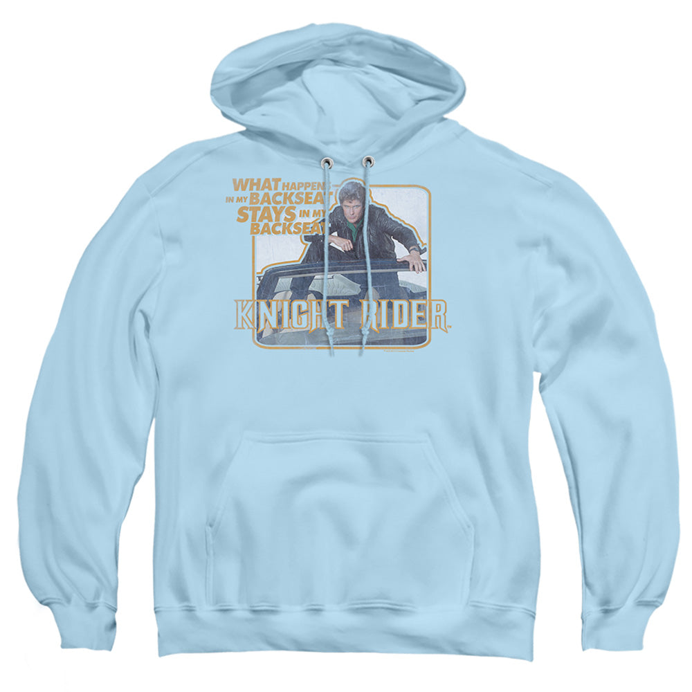 KNIGHT RIDER : BACK SEAT ADULT PULL OVER HOODIE LIGHT BLUE MD