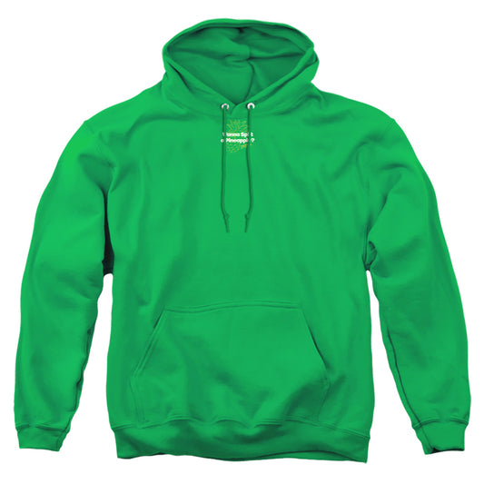 PSYCH : PINEAPPLE SPLIT ADULT PULL OVER HOODIE KELLY GREEN XL