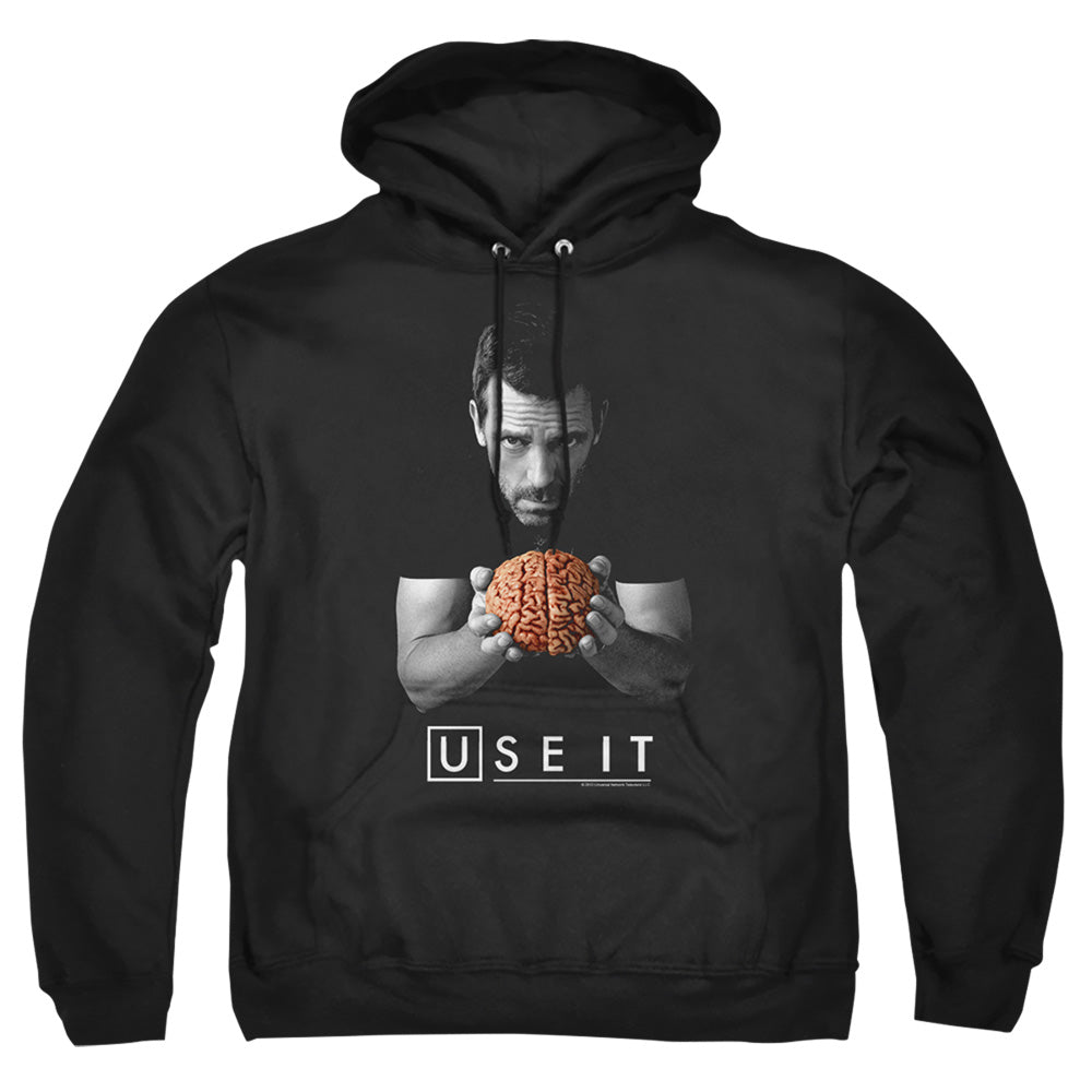 HOUSE : USE IT ADULT PULL OVER HOODIE Black 2X