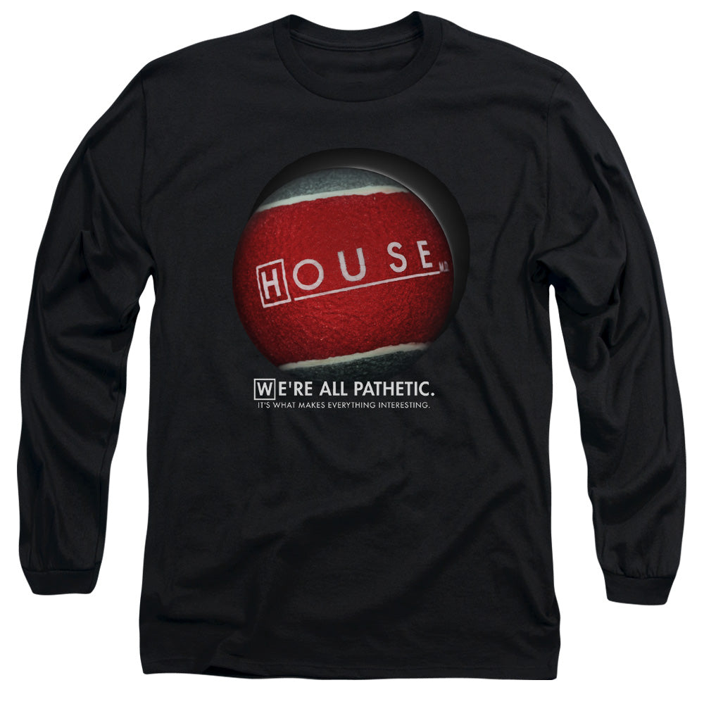 HOUSE : THE BALL L\S ADULT T SHIRT 18\1 BLACK 2X