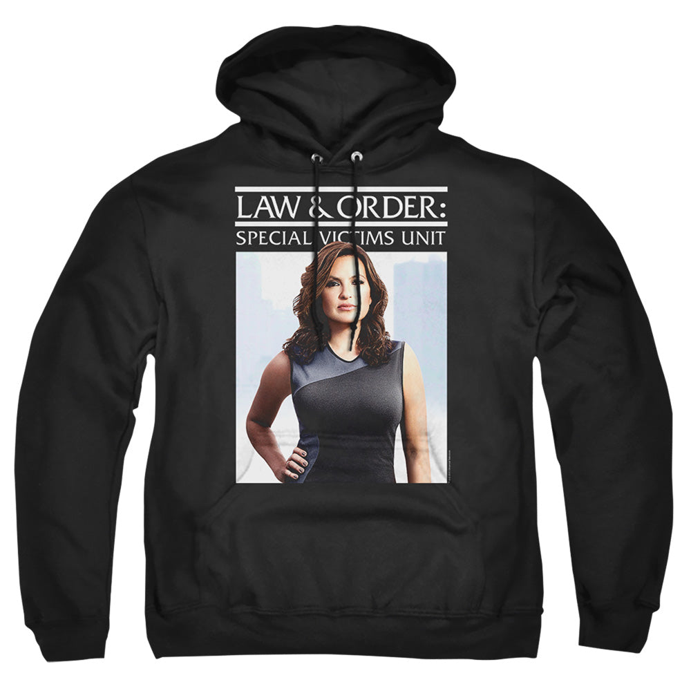 LAW AND ORDER SVU : BEHIND CLOSED DOORS ADULT PULL OVER HOODIE Black 3X