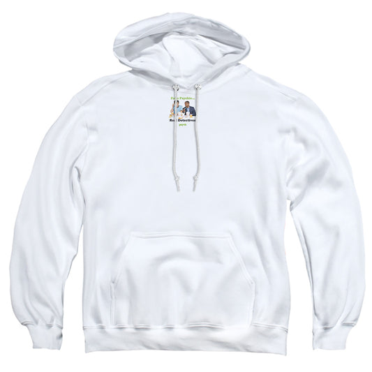 PSYCH : TAKE OUT ADULT PULL OVER HOODIE White 2X