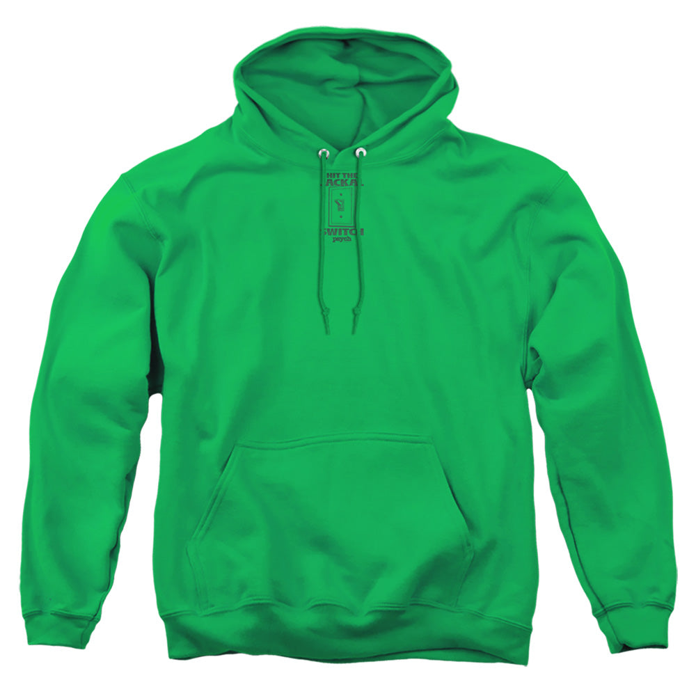 PSYCH : JACKAL SWITCH ADULT PULL OVER HOODIE KELLY GREEN XL