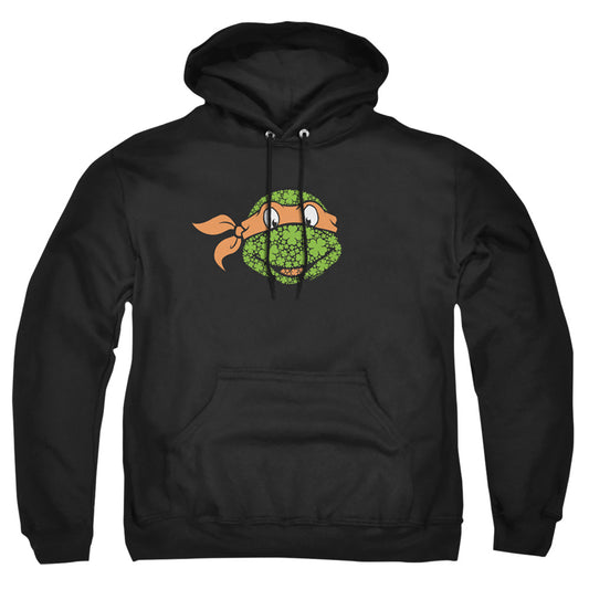 TEENAGE MUTANT NINJA TURTLES : ST. PATRICK'S DAY CLOVER MICHELANGELO ADULT PULL OVER HOODIE Black 2X