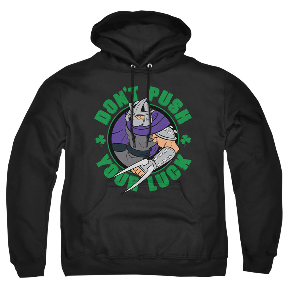 TEENAGE MUTANT NINJA TURTLES : ST. PATRICK'S DAY SHREDDER LUCK ADULT PULL OVER HOODIE Black 2X