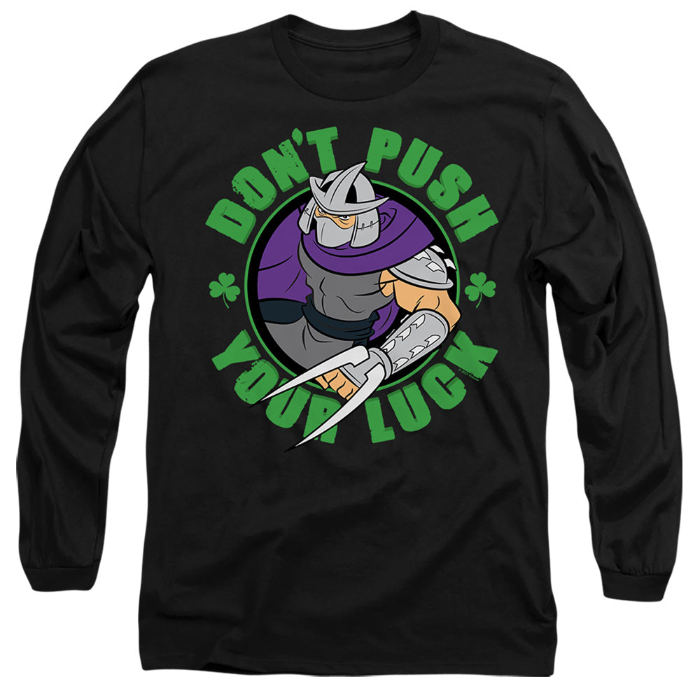 TEENAGE MUTANT NINJA TURTLES : ST. PATRICK'S DAY SHREDDER LUCK L\S ADULT T SHIRT 18\1 Black 2X