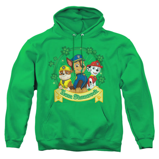 PAW PATROL : ST. PATRICK'S DAY TEAM SHAMROCK ADULT PULL OVER HOODIE Kelly Green XL