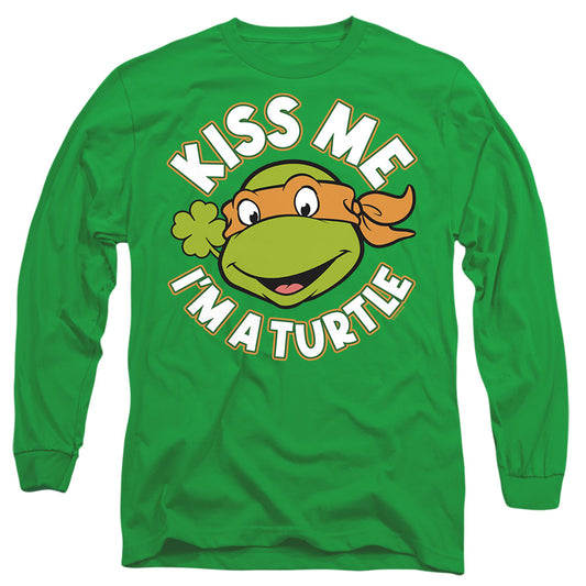 TEENAGE MUTANT NINJA TURTLES : ST. PATRICK'S DAY KISS ME L\S ADULT T SHIRT 18\1 Kelly Green 2X