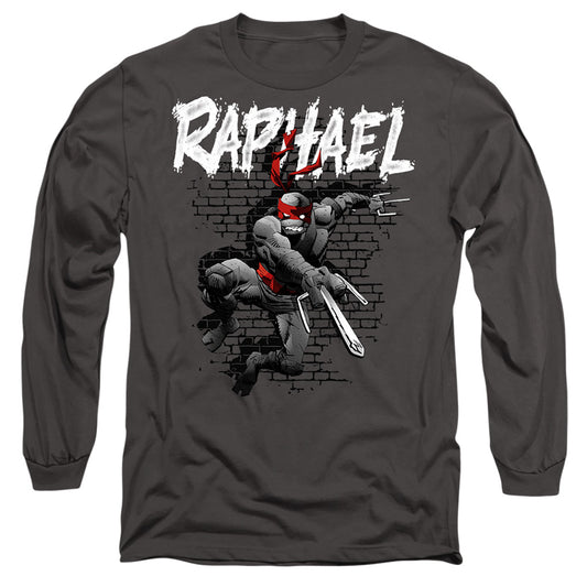 TEENAGE MUTANT NINJA TURTLES : TMNT RAPHAEL L\S ADULT T SHIRT 18\1 Charcoal 2X