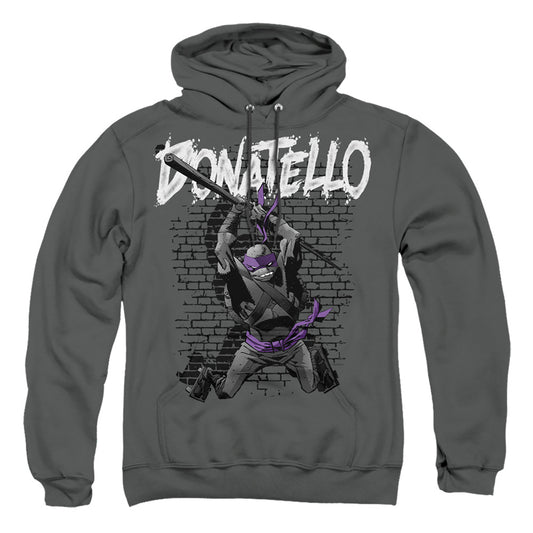 TEENAGE MUTANT NINJA TURTLES : TMNT DONATELLO ADULT PULL OVER HOODIE Charcoal SM