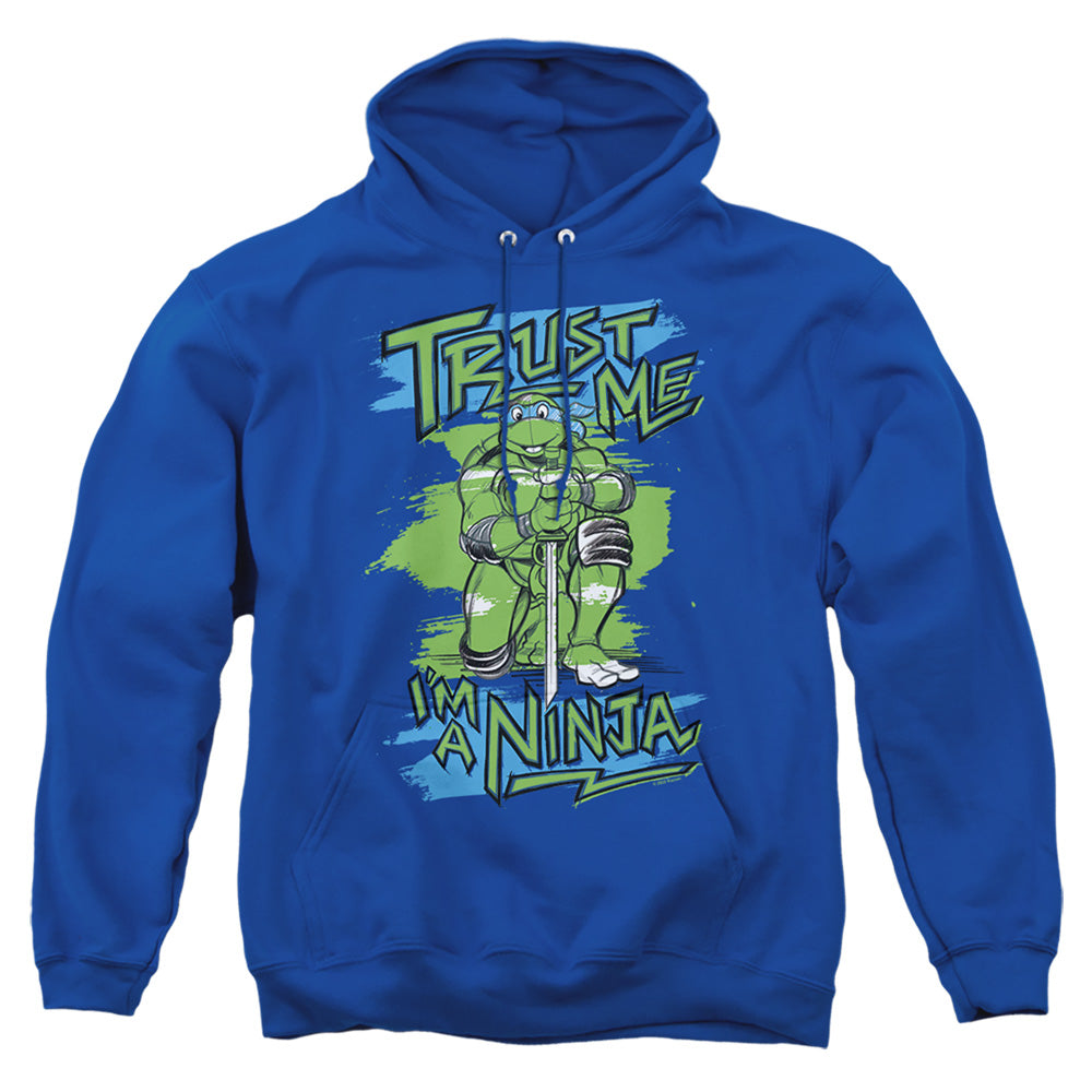 TEENAGE MUTANT NINJA TURTLES : TRUST ME, I'M A NINJA ADULT PULL OVER HOODIE Royal Blue 2X