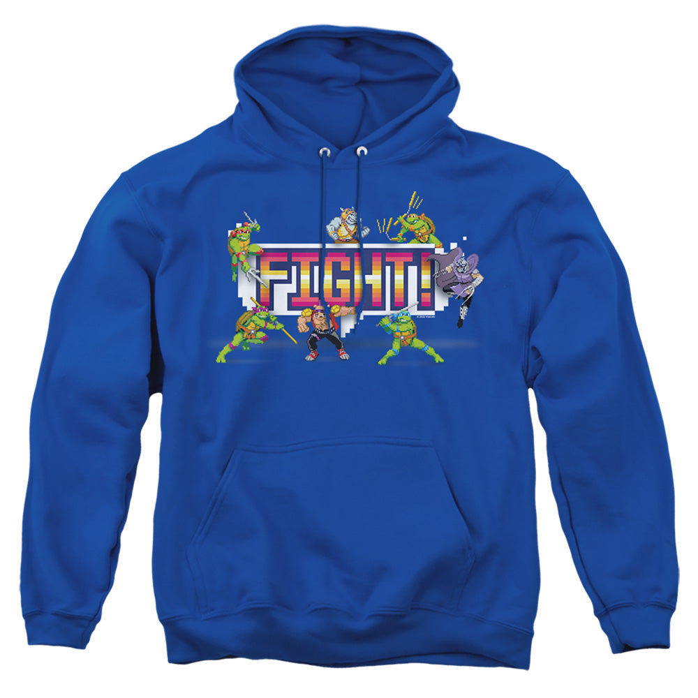 TEENAGE MUTANT NINJA TURTLES : ARCADE FIGHT ADULT PULL OVER HOODIE Royal Blue LG