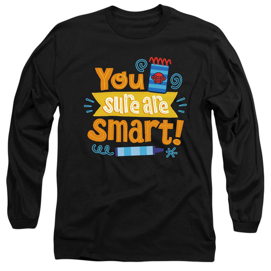 BLUE'S CLUES AND YOU : YOU SURE ARE SMART! L\S ADULT T SHIRT 18\1 Black 2X