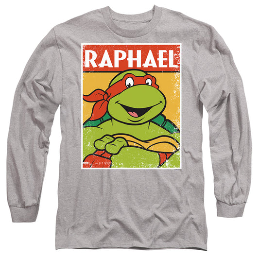 TEENAGE MUTANT NINJA TURTLES : TMNT RAPH L\S ADULT T SHIRT 18\1 Athletic Heather 2X