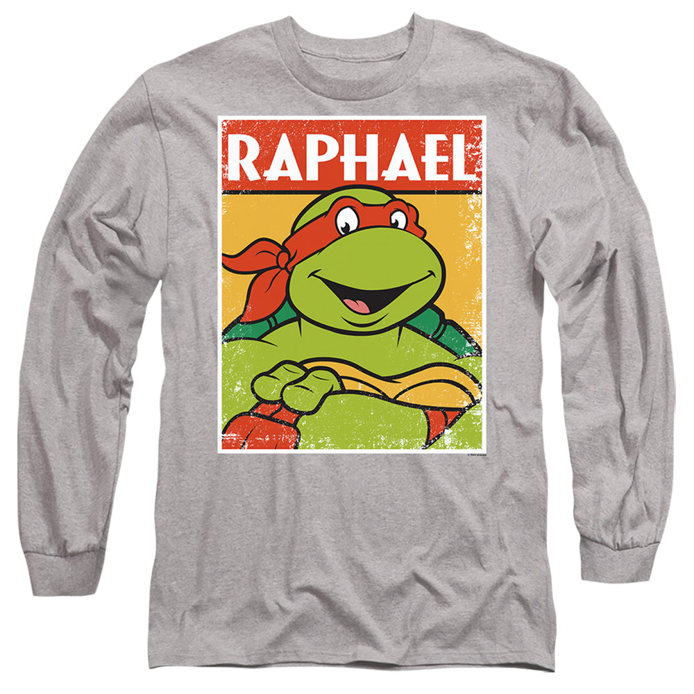 TEENAGE MUTANT NINJA TURTLES : TMNT RAPH L\S ADULT T SHIRT 18\1 Athletic Heather 3X