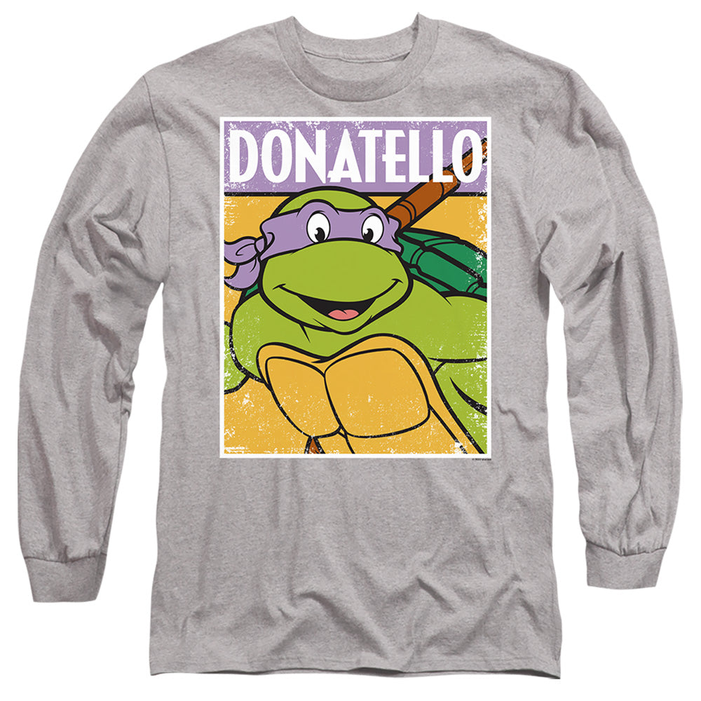 TEENAGE MUTANT NINJA TURTLES : TMNT DONNIE L\S ADULT T SHIRT 18\1 Athletic Heather 2X