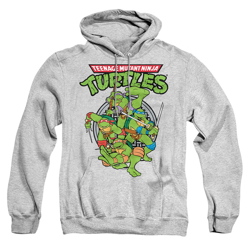 TEENAGE MUTANT NINJA TURTLES : TMNT GROUP ADULT PULL OVER HOODIE Athletic Heather 2X