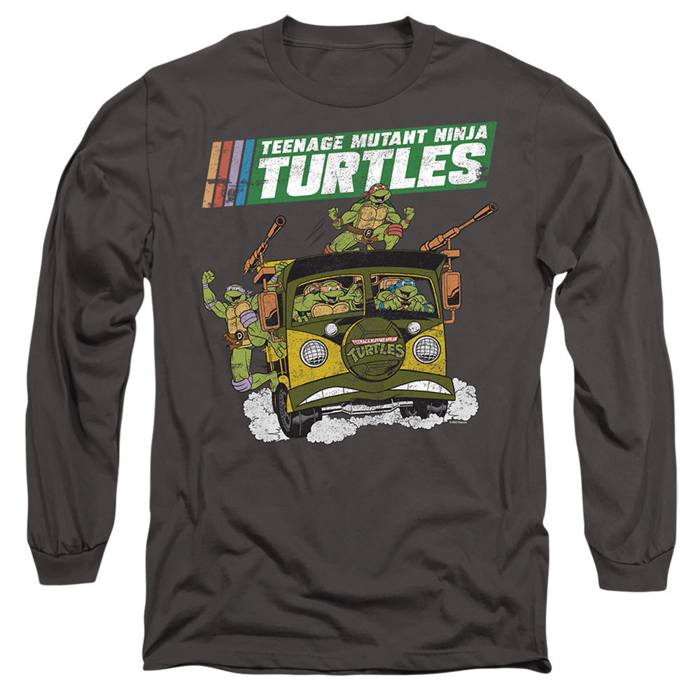 TEENAGE MUTANT NINJA TURTLES : TMNT VAN L\S ADULT T SHIRT 18\1 Charcoal 2X