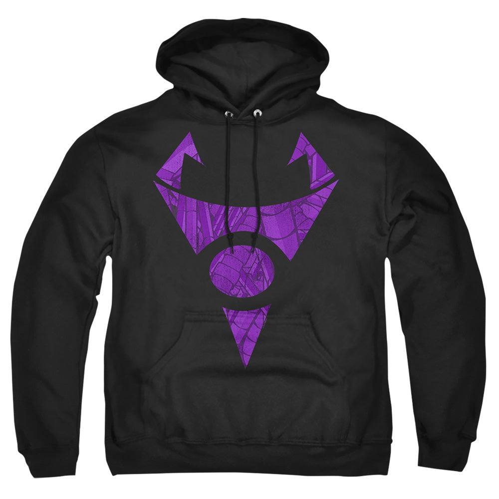 INVADER ZIM : IRKEN LOGO TUBED ADULT PULL OVER HOODIE Black 2X