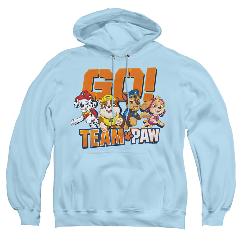 PAW PATROL : GO! TEAM PAW ADULT PULL OVER HOODIE Light Blue 2X