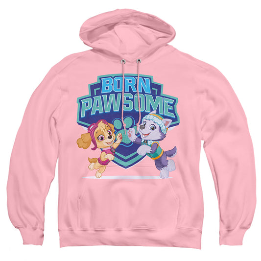 PAW PATROL : BORN PAWSOME SKYE AND EVEREST ADULT PULL OVER HOODIE Pink 2X