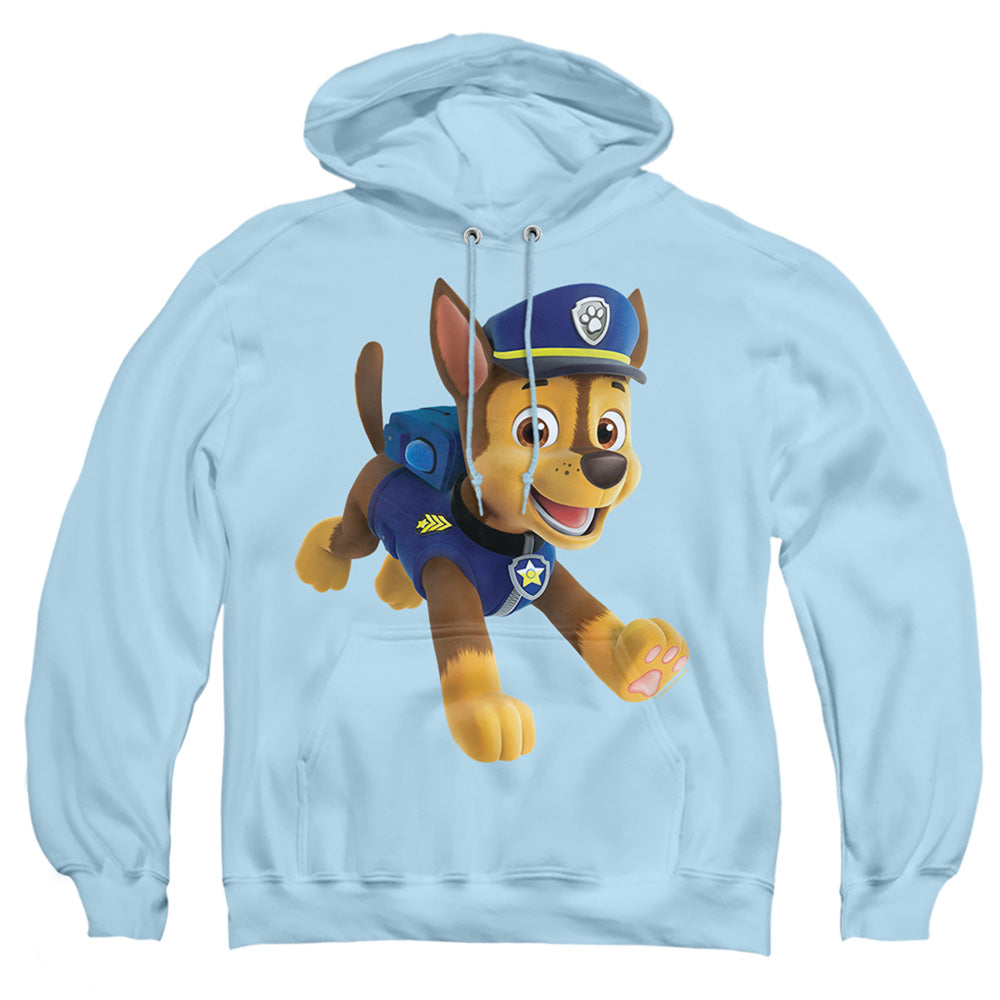 PAW PATROL : CHASE ADULT PULL OVER HOODIE Light Blue MD