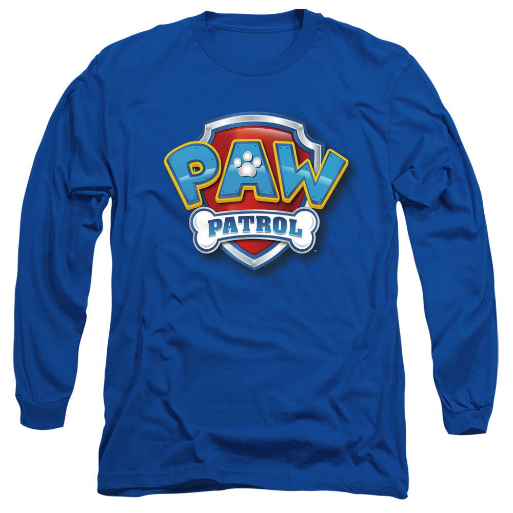 PAW PATROL : 3D LOGO L\S ADULT T SHIRT 18\1 Royal Blue MD