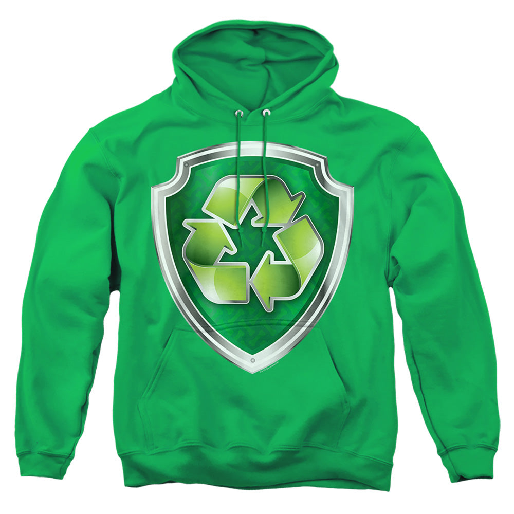 PAW PATROL : ROCKY BADGE ADULT PULL OVER HOODIE Kelly Green 2X