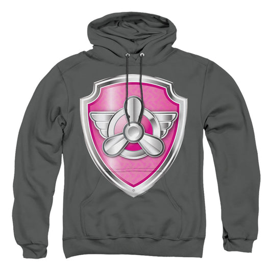 PAW PATROL : SKYE BADGE ADULT PULL OVER HOODIE Charcoal SM