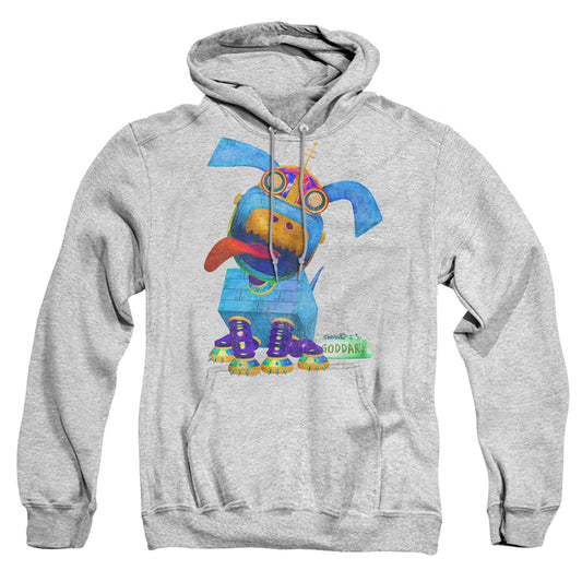 JIMMY NEUTRON : GODDARD NEON ADULT PULL OVER HOODIE Athletic Heather LG