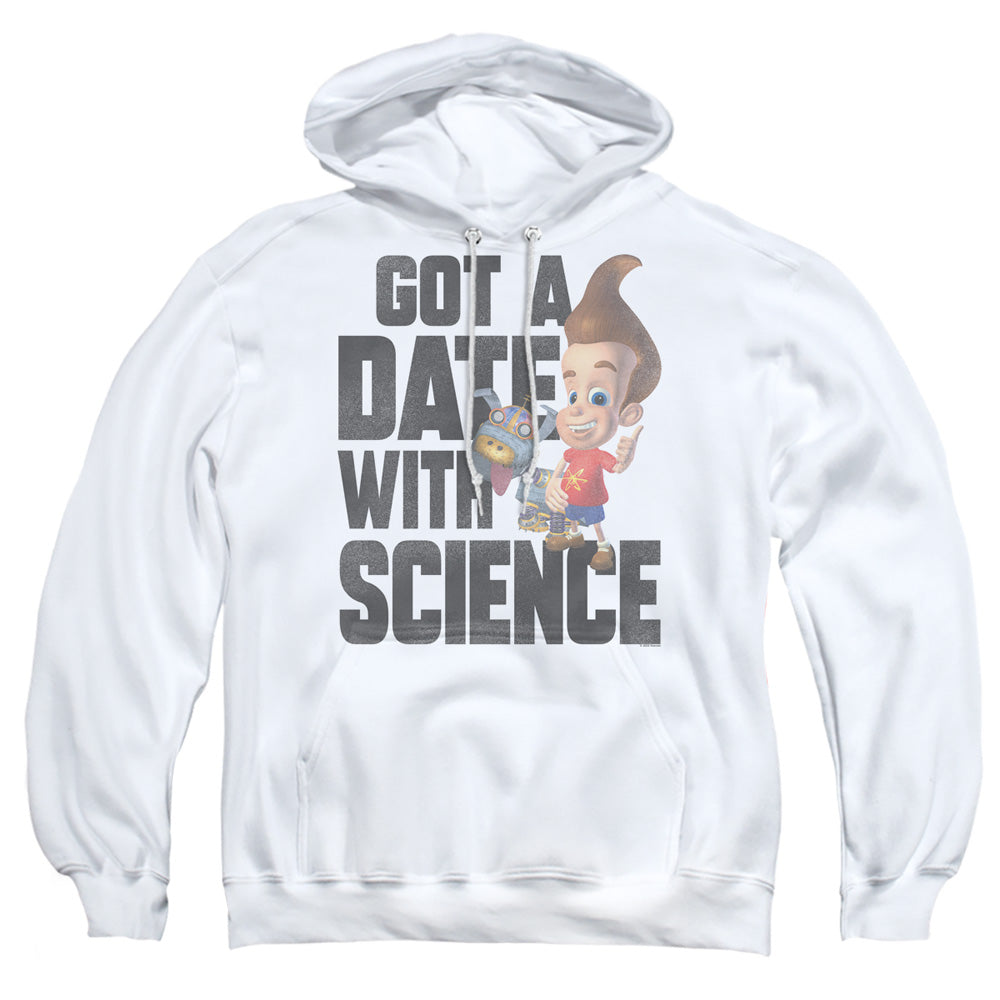 JIMMY NEUTRON : JIMMY NEUTRON SCIENCE ADULT PULL OVER HOODIE White SM