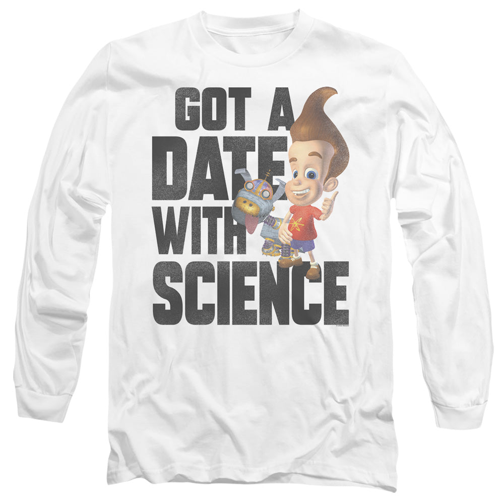 JIMMY NEUTRON : JIMMY NEUTRON SCIENCE L\S ADULT T SHIRT 18\1 White 2X