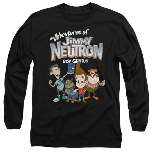 JIMMY NEUTRON : GROUP L\S ADULT T SHIRT 18\1 Black 2X