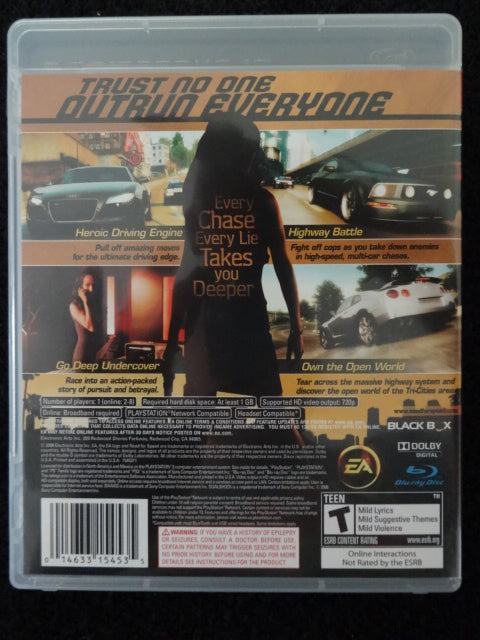 Need For Speed Undercover Sony PlayStation 3