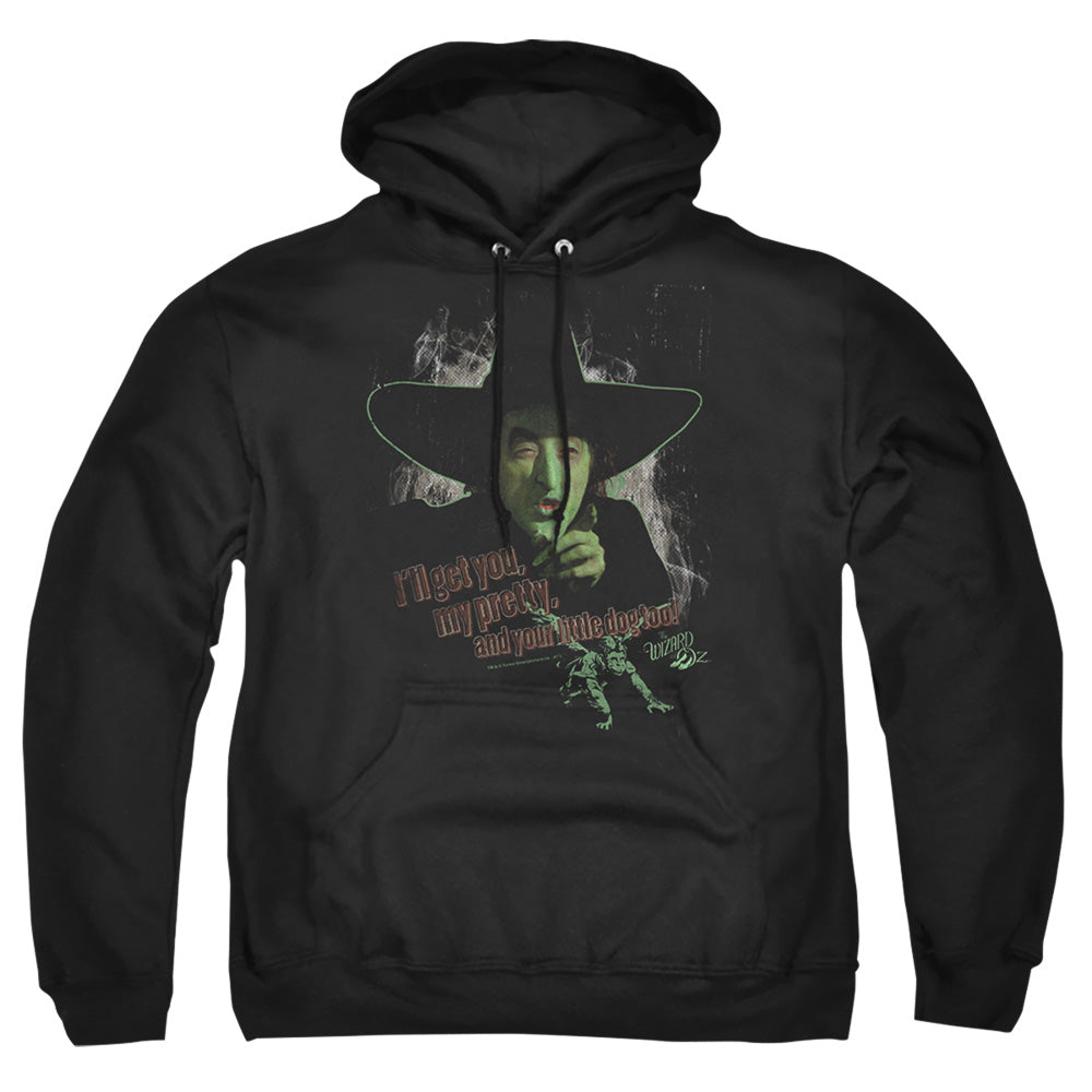 THE WIZARD OF OZ : AND YOUR LITTLE DOG TOO ADULT PULL OVER HOODIE Black MD