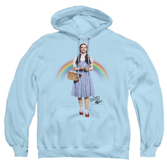 THE WIZARD OF OZ : OVER THE RAINBOW ADULT PULL OVER HOODIE LIGHT BLUE XL