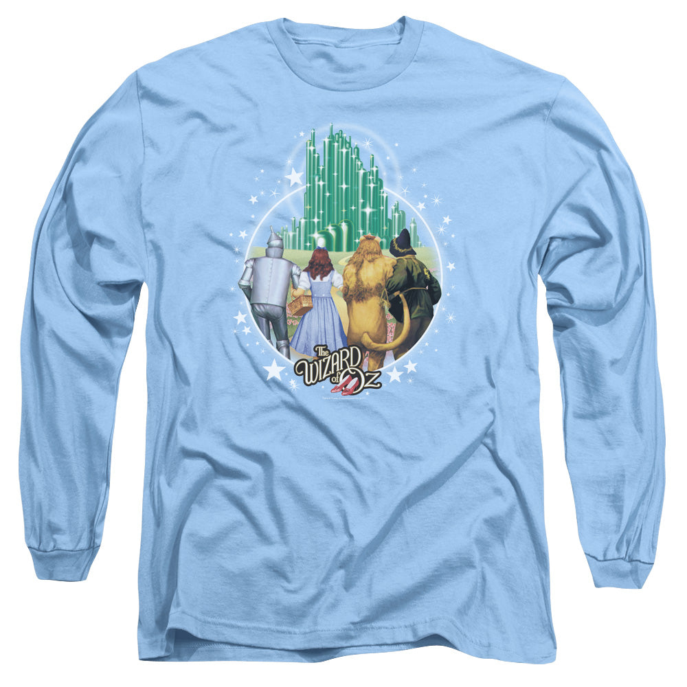 THE WIZARD OF OZ : EMERALD CITY L\S ADULT T SHIRT 18\1 Carolina Blue LG