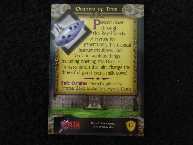 Ocarina Of Time Enterplay 2016 Legend Of Zelda Collectable Trading Card Number 10