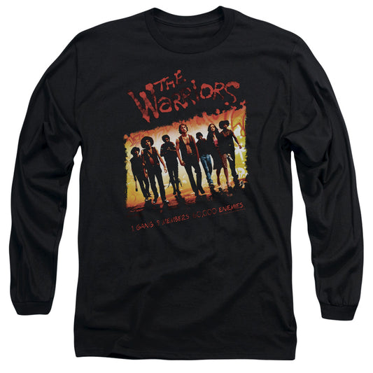 WARRIORS : ONE GANG L\S ADULT T SHIRT 18\1 BLACK LG