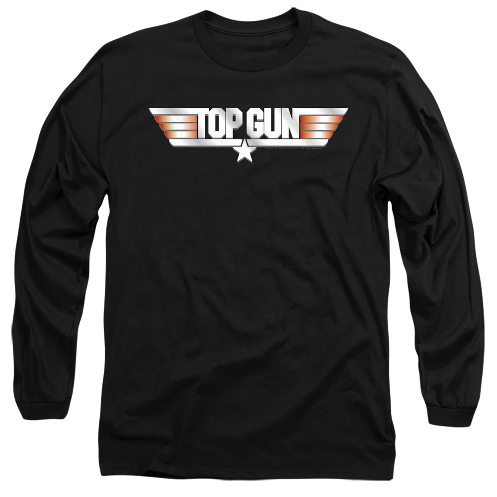 TOP GUN : LOGO L\S ADULT T SHIRT 18\1 BLACK 2X