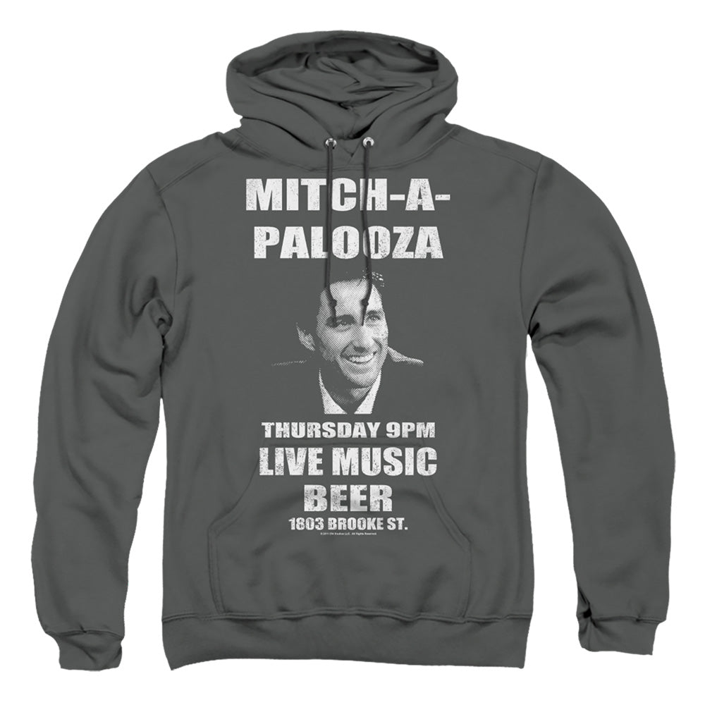 OLD SCHOOL : MITCHAPALOOZA ADULT PULL OVER HOODIE Charcoal 3X