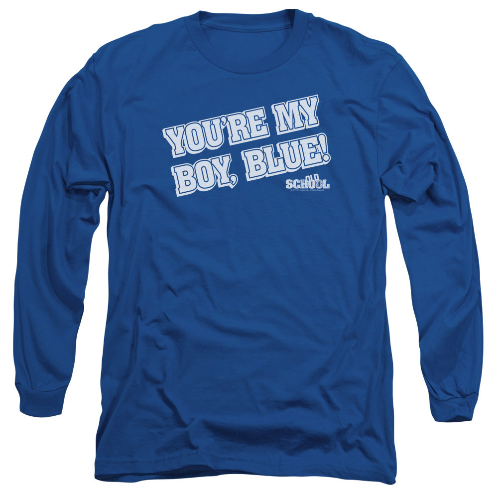 OLD SCHOOL : MY BOY BLUE L\S ADULT T SHIRT 18\1 ROYAL BLUE 2X